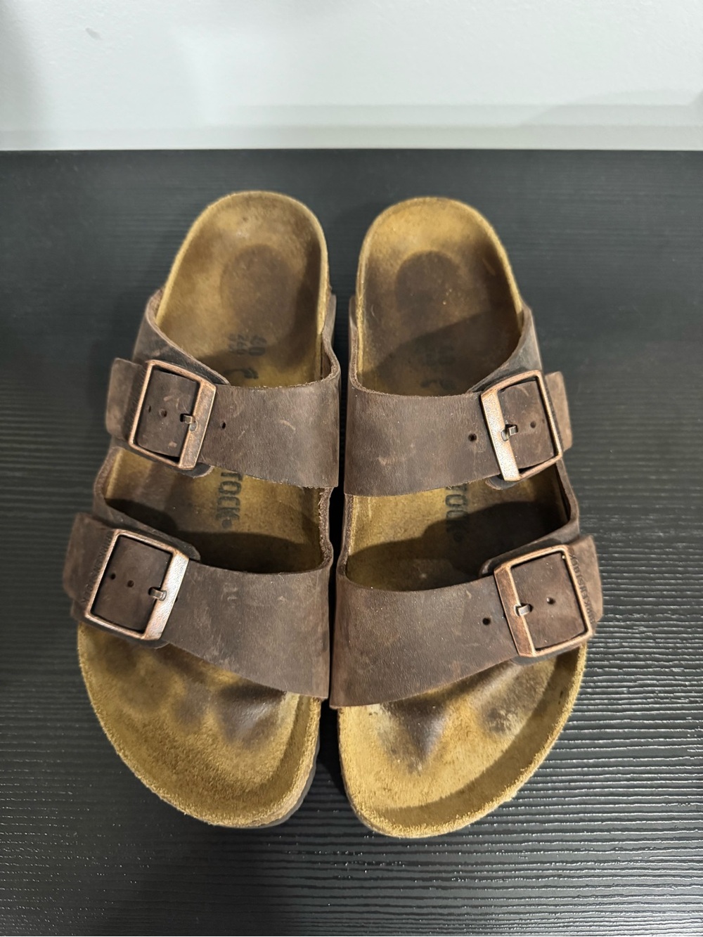 Birkenstock Brown Two-Strap Arizona Sandals - Picture 2 of 4